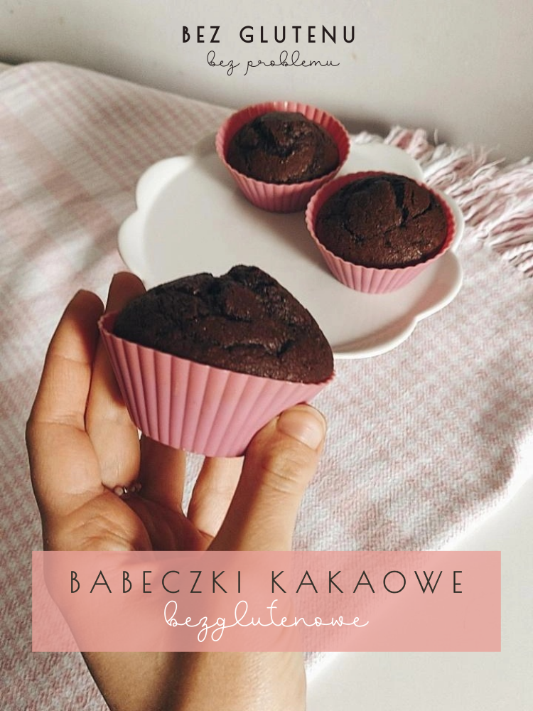 jaglane bezglutenowe babeczki kakaowe dla dzieci bez glutenu